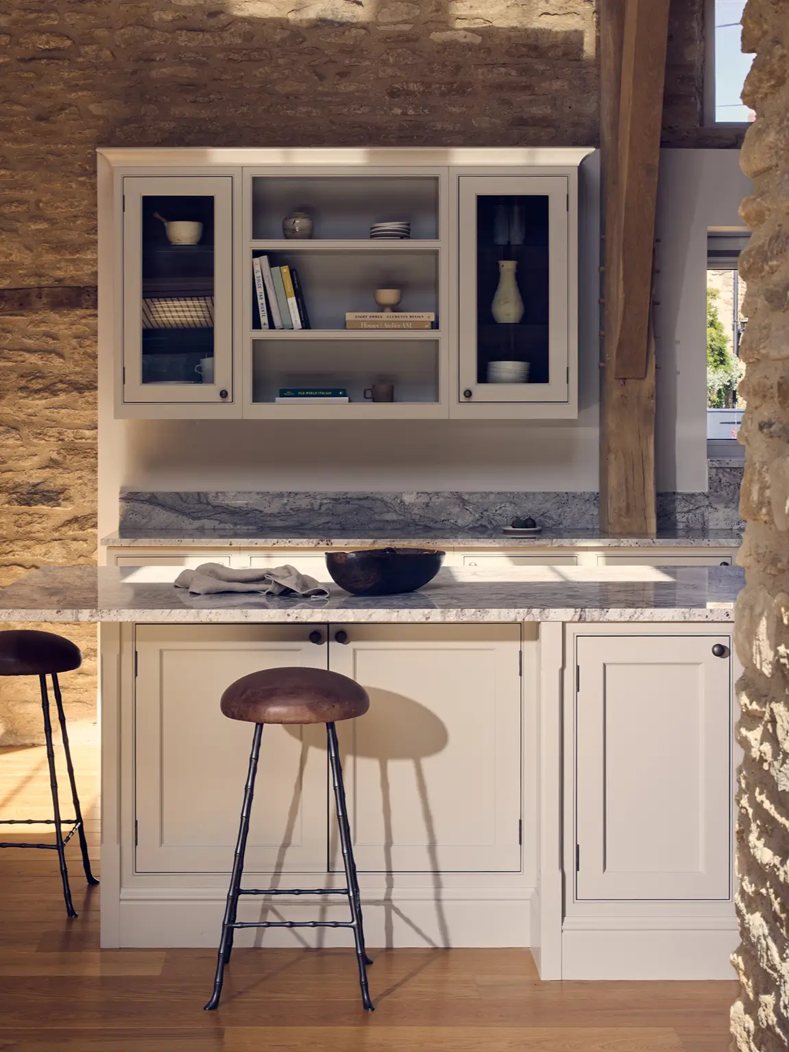 Bespoke kitchen worktops and chairs